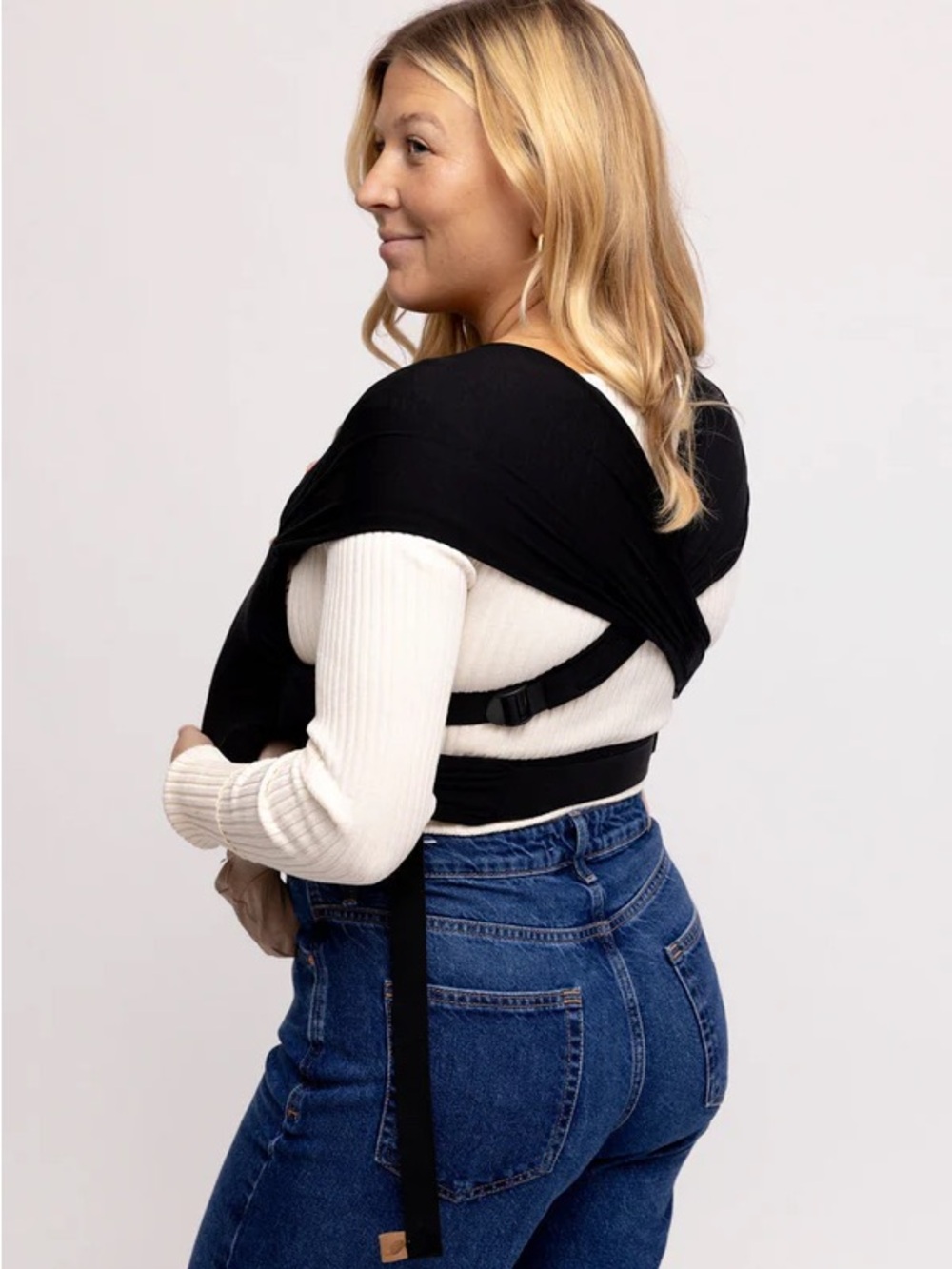 WildBird Navy Infant Wrap Carrier Used - Picture 2 of 5
